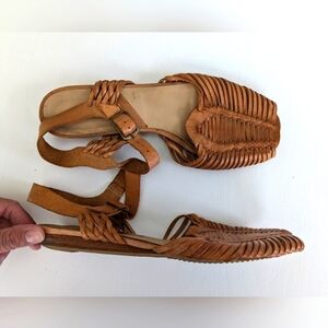 Candie's Tan Woven Sandals